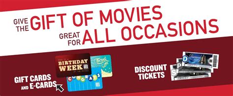 Give the gift of entertainment with a Movie Tavern gift card. It’s easy and popular! Let them pick exactly how to spend it – on movies, concessions, or on food and beverage options at the theatre. Available to mail or e-mail, gift cards can be purchased in any value from $5 to $500 and are valid at any Movie Tavern location. Plus they are ...